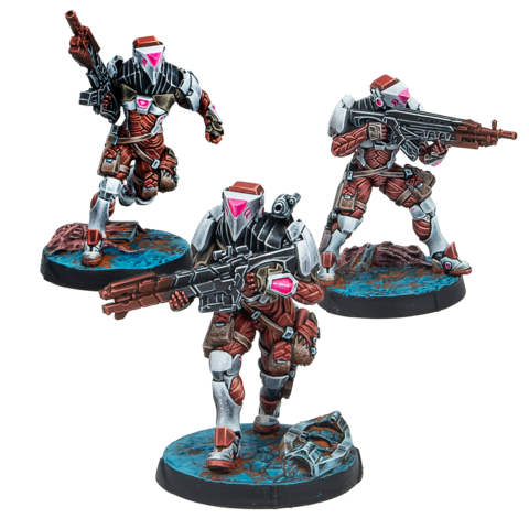 Infinity: Combined Army - Stingers, Security Tactical Unit miniature, soldier, figures, tabletop, terrain