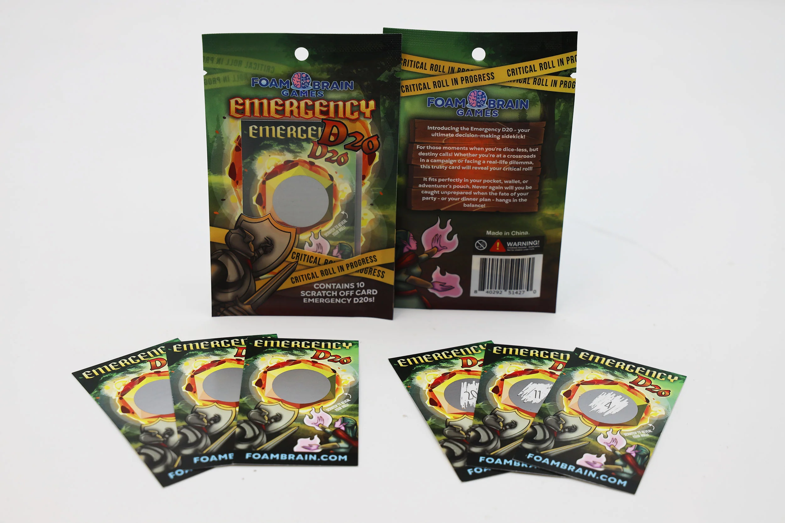 Emergency D20 Scratch Off Card (10)