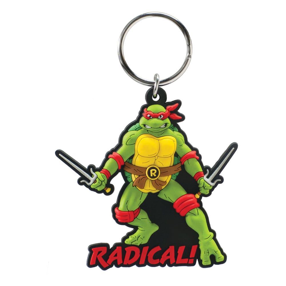 Teenage Mutant Ninja Turtles: SAH Raphael Gummi 2D Schildkröte, Ninja, Schlüsselanhänger, Figur, Radikal