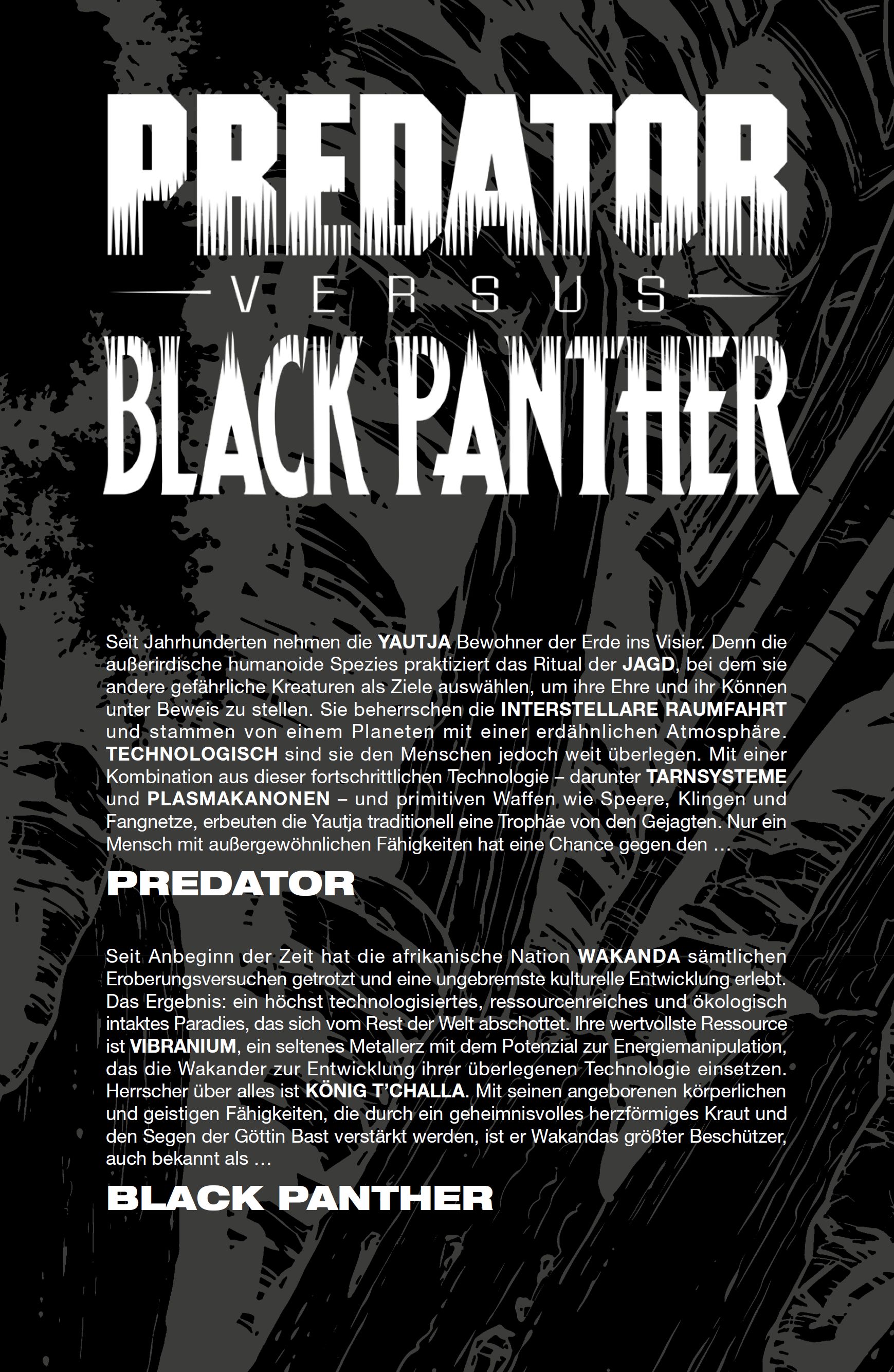 Predator vs Black Panther Predator vs Black Panther
