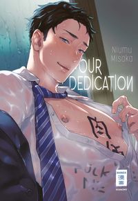 Manga, Mann, unbuttoned Hemd, Krawatte, Tätowierung