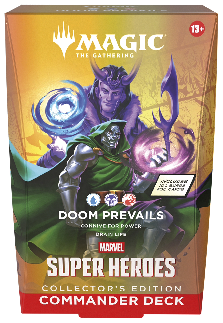 Magic CCG: Marvel Super Heroes Collector Commander Deck Doom Prevails Collector's edition, Commander deck, Super Heroes, Doom prevails, Marvel