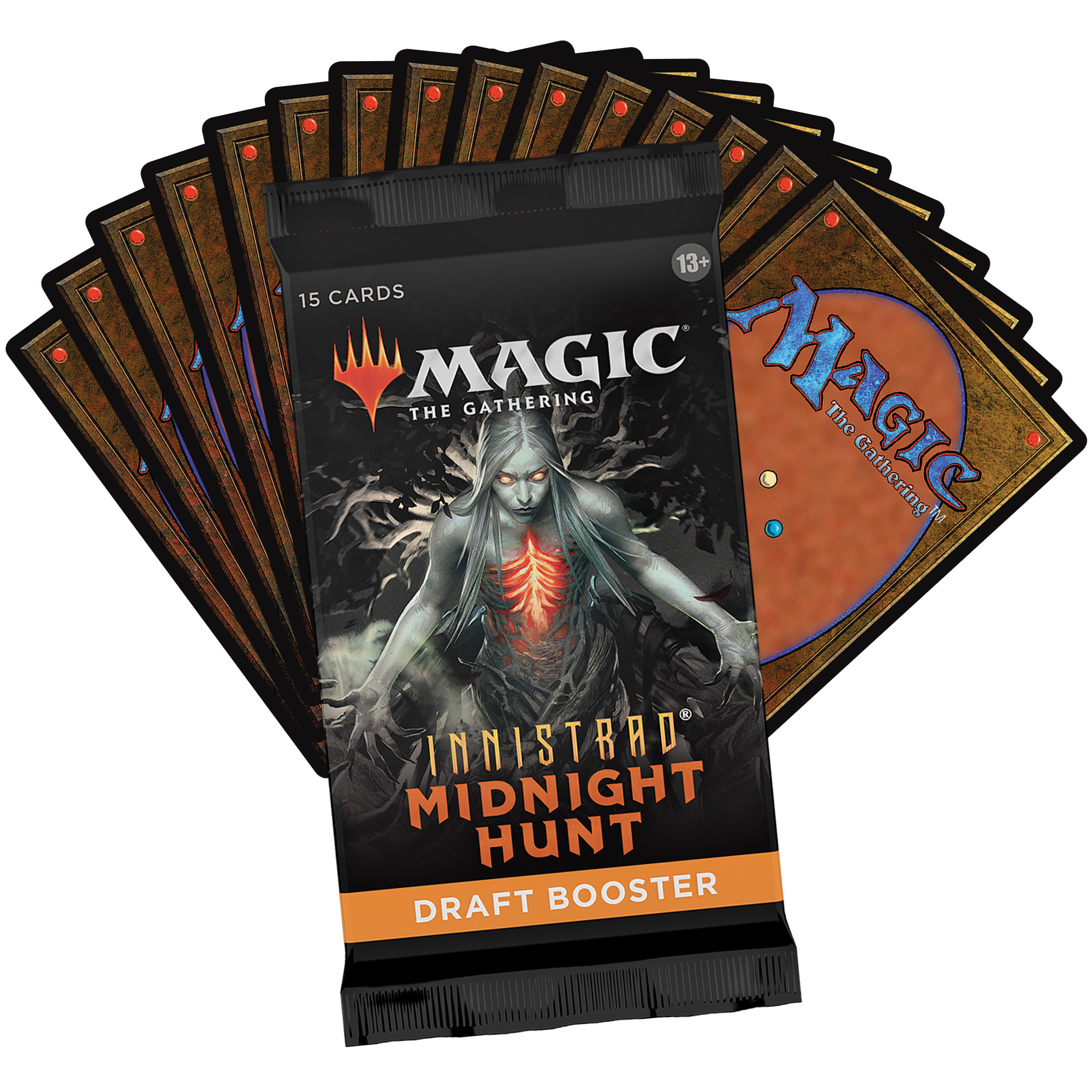 Magic CCG: Innistrad Midnight Hunt Draft Booster Display Magic CCG: Innistrad Midnight Hunt Draft Booster Display