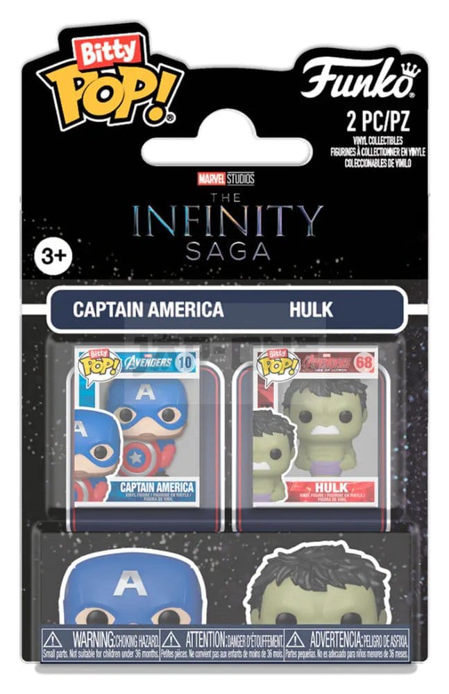Captain America, Hulk, Funko Pop, Vinyl-Figur, Zweierpack