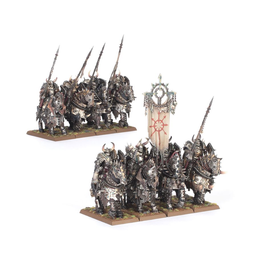 Miniatur, Armee, Ritter, Rüstung, Banner