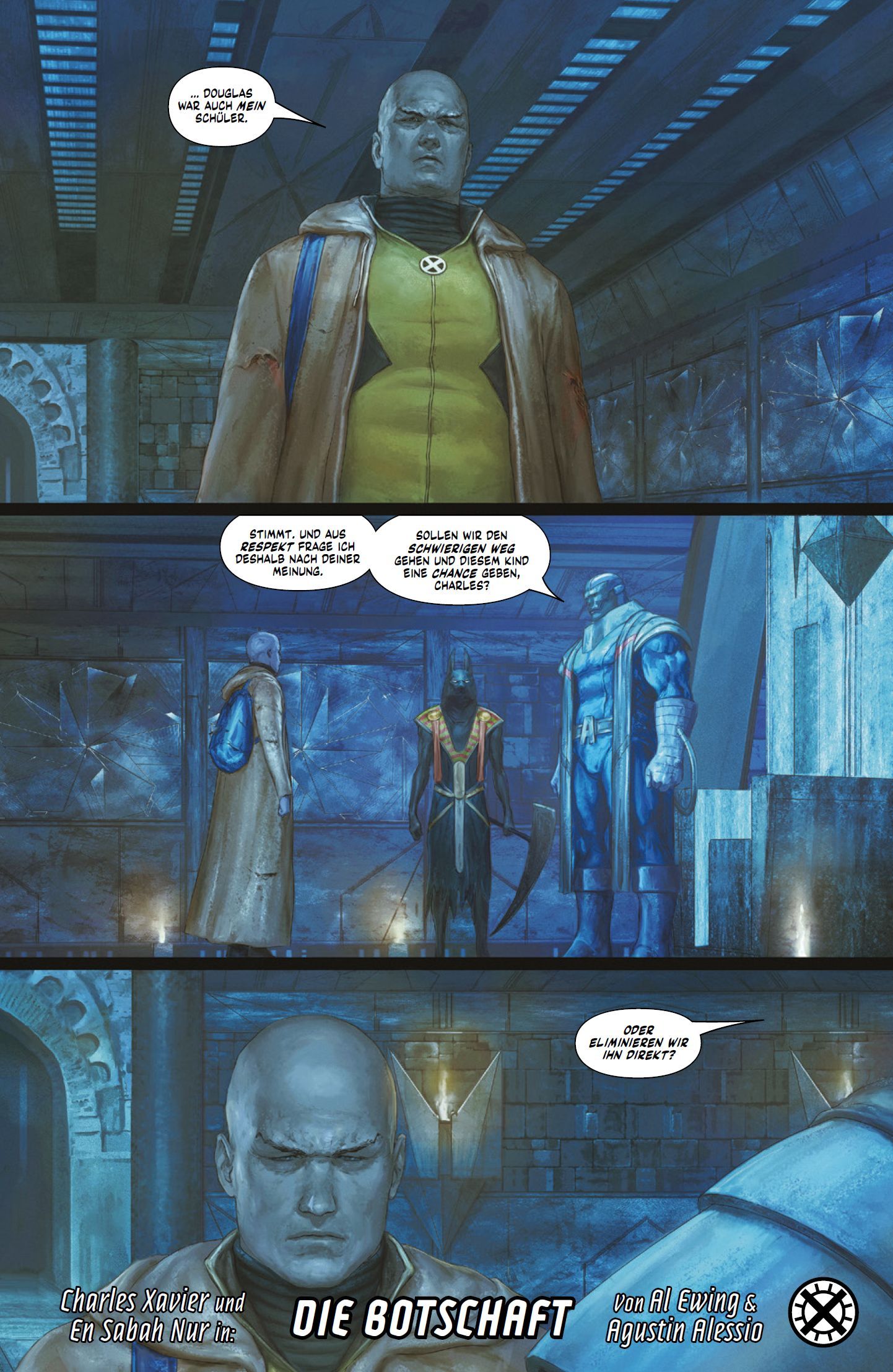 Mutant, Comic character, Blue skin, Robe, Group
