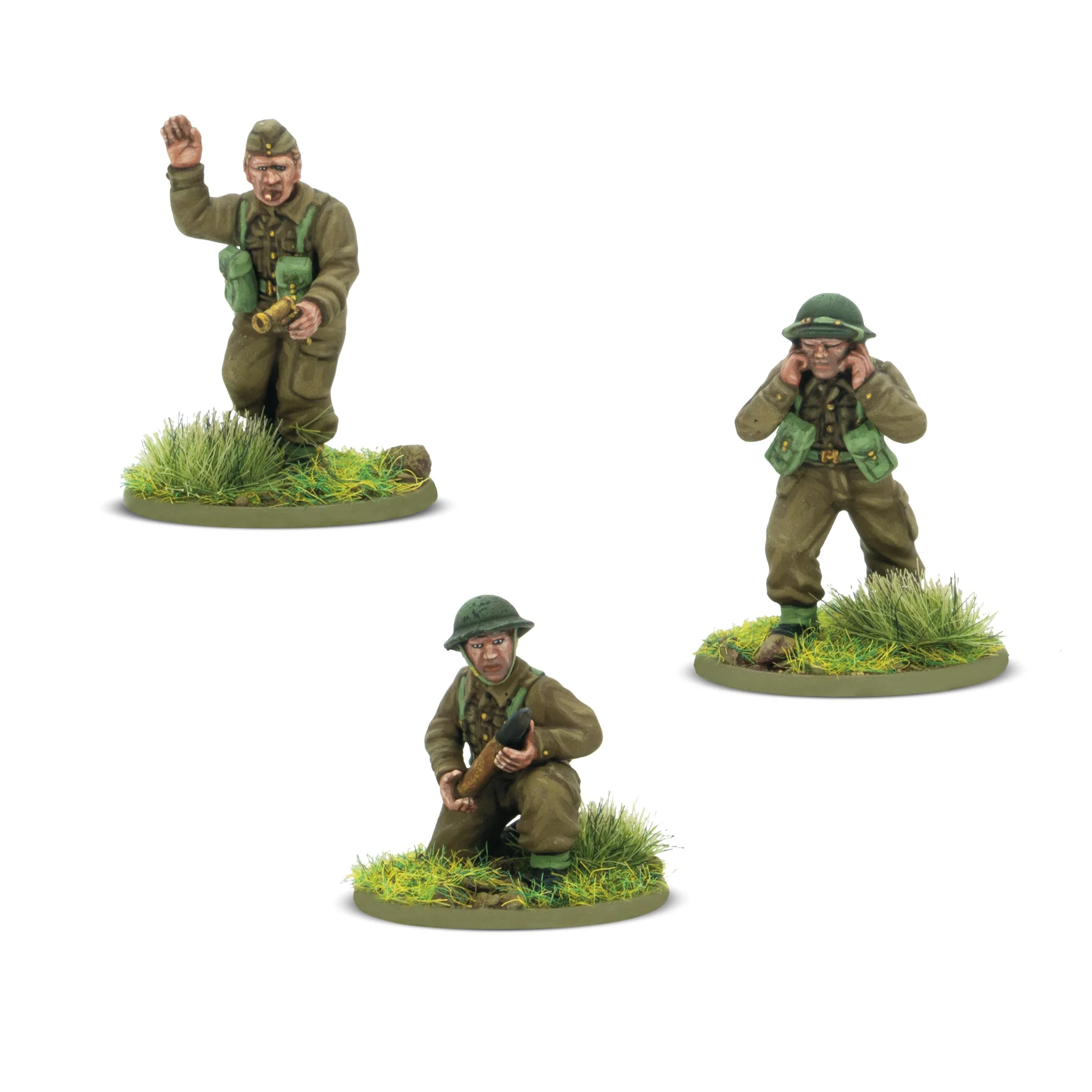 Miniatur, Soldat, Figuren, Gras-Basis, Grüne Uniform