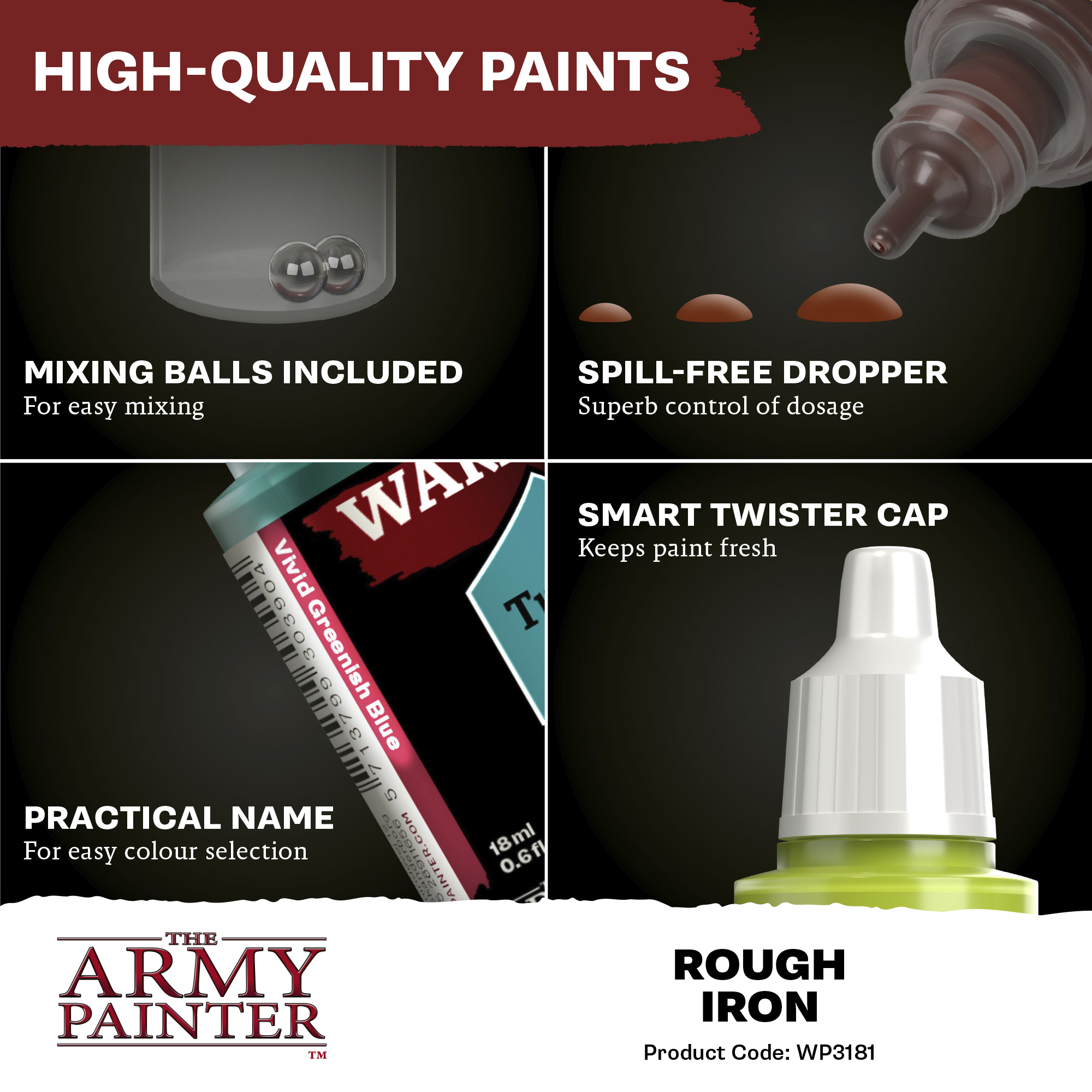 Army Painter: WP Fanatic Metallic - Rough Iron