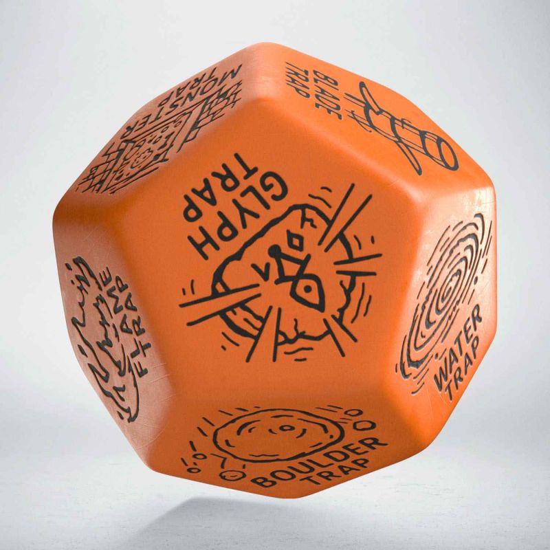 Trap Generator Die: Orange & Black Würfel, Würfelball, Boulder-Trap, Tráp, Sportwürfel