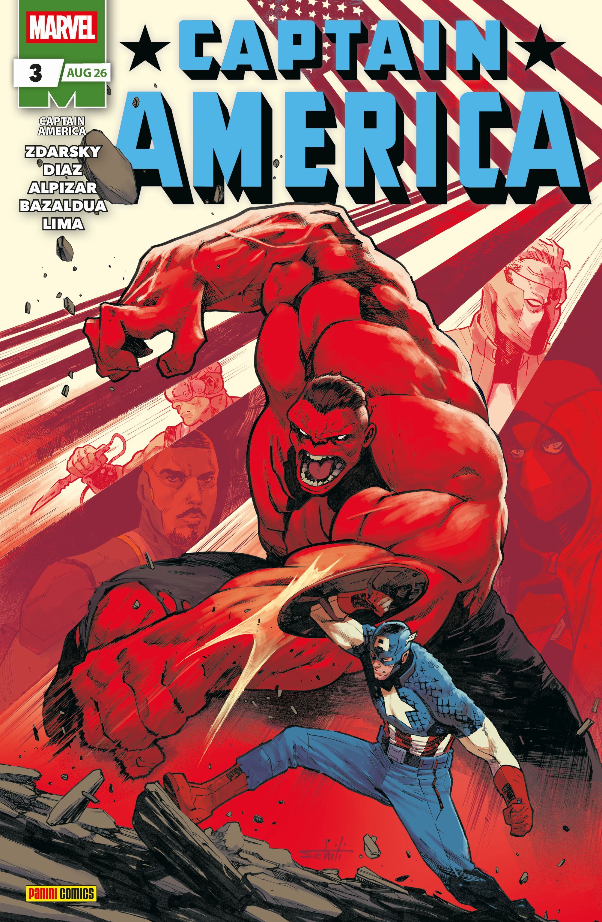 Comic, Captain America, Hulk, Helden, Action