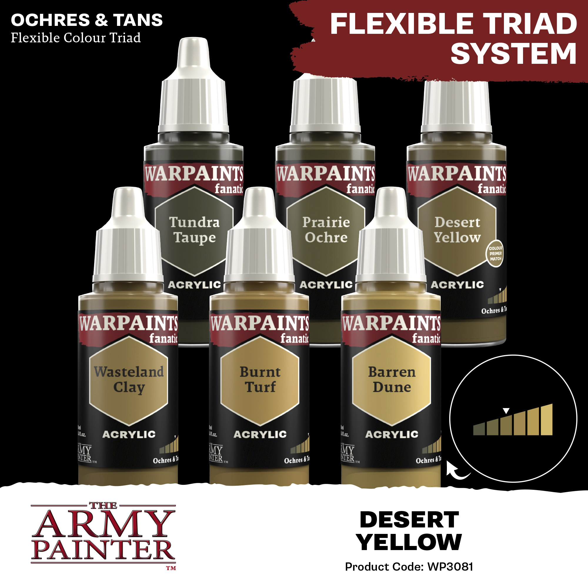 Army Painter: WP Fanatic - Desert Yellow Army Painter: WP Fanatic - Desert Yellow
