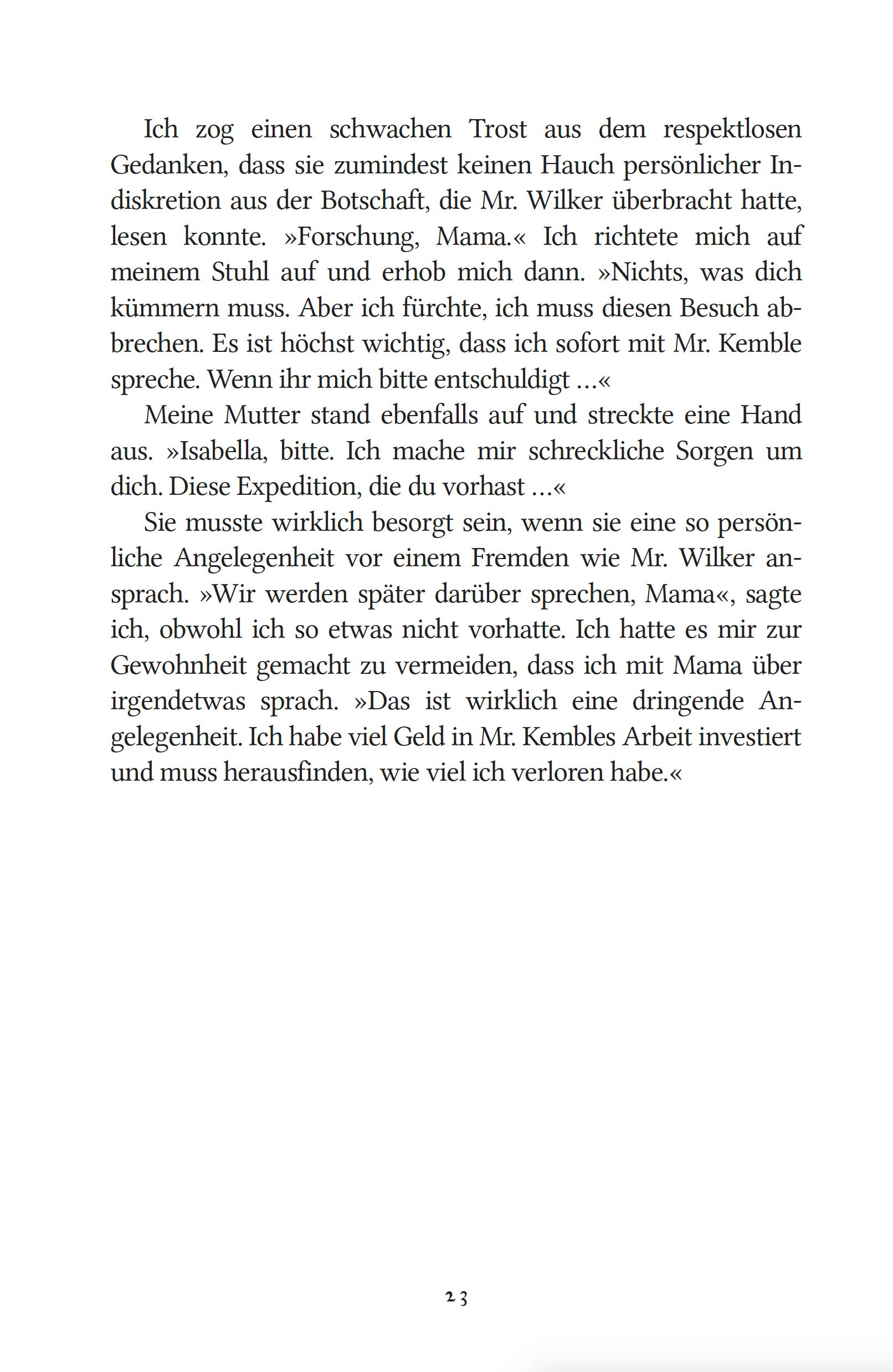 text page, book page, German text, paragraph, Seitenzahl 23