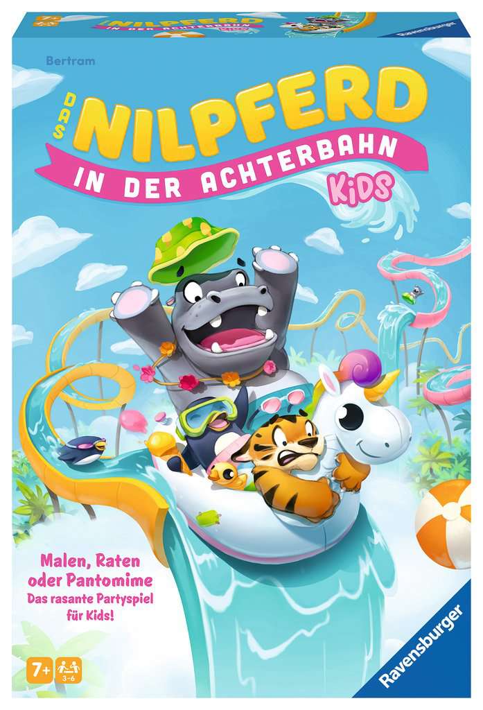 Nilpferd in der Achterbahn Kids