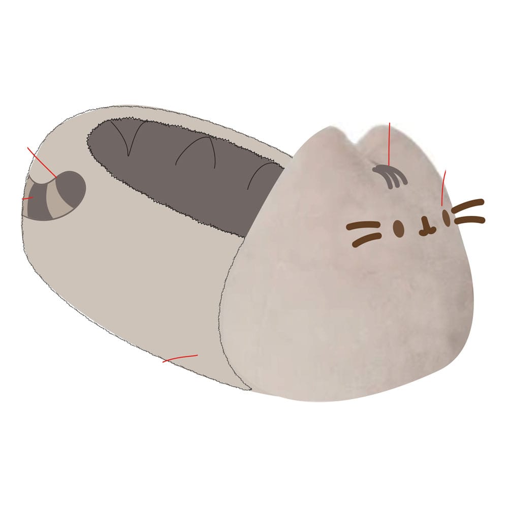 Katzenspielzeug, Katze, Kuscheltier, Graues Fell, Rülpser-Design