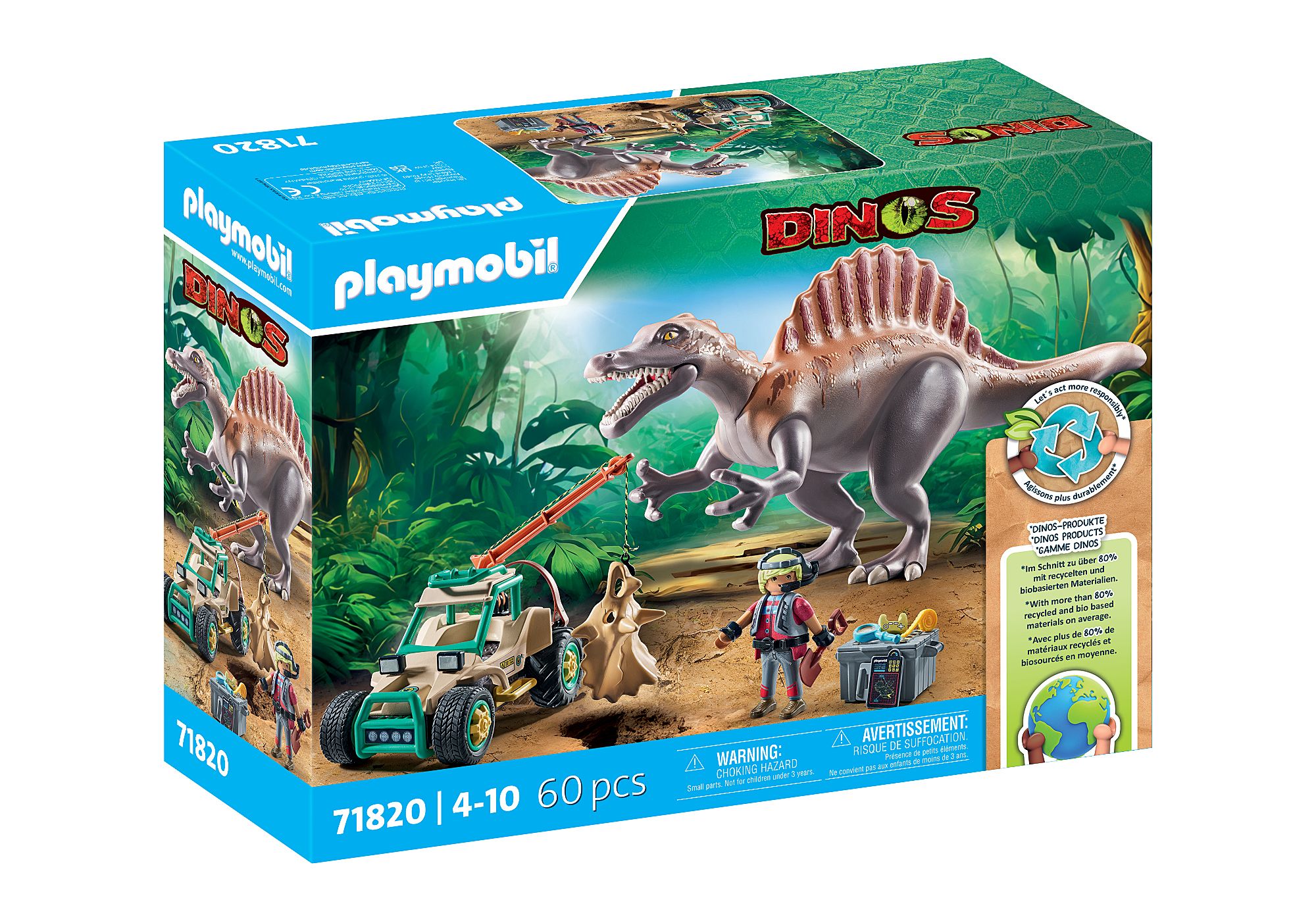 Playmobil: Dinos - Spinosaurus-Angriff auf Dino-Ausgrabung