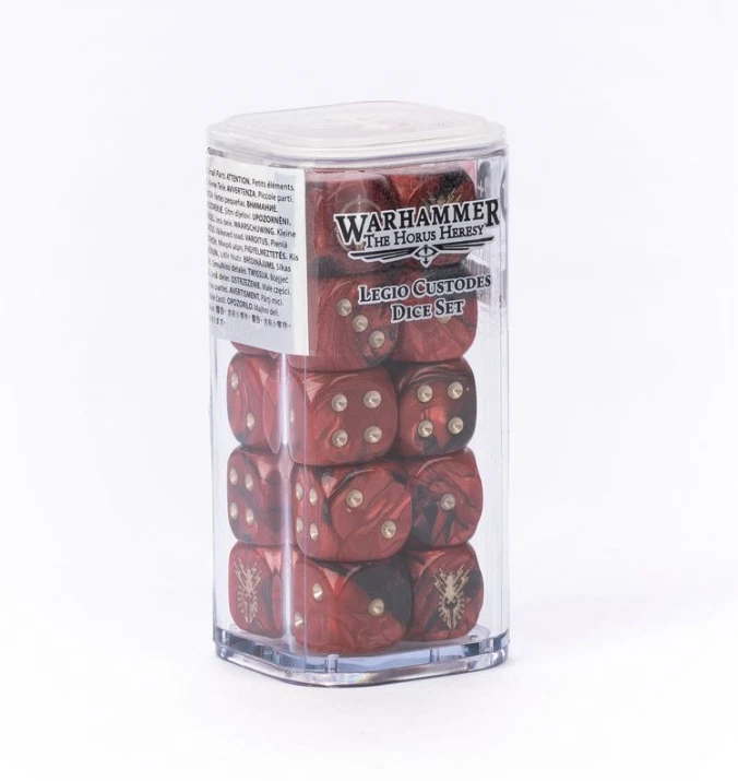 Horus Heresy: Legio Custodes - Dice Set würfel, rot, würfelbehälter, spielt, d6