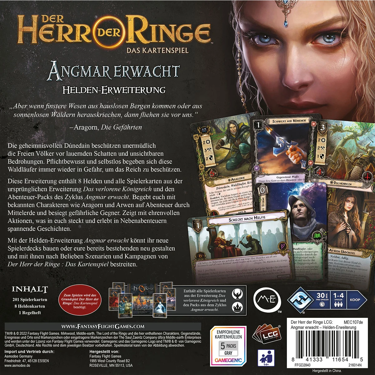 Herr der Ringe LCG: Angmar Erwacht Helden-Erweiterung Herr der Ringe LCG: Angmar Erwacht Helden-Erweiterung