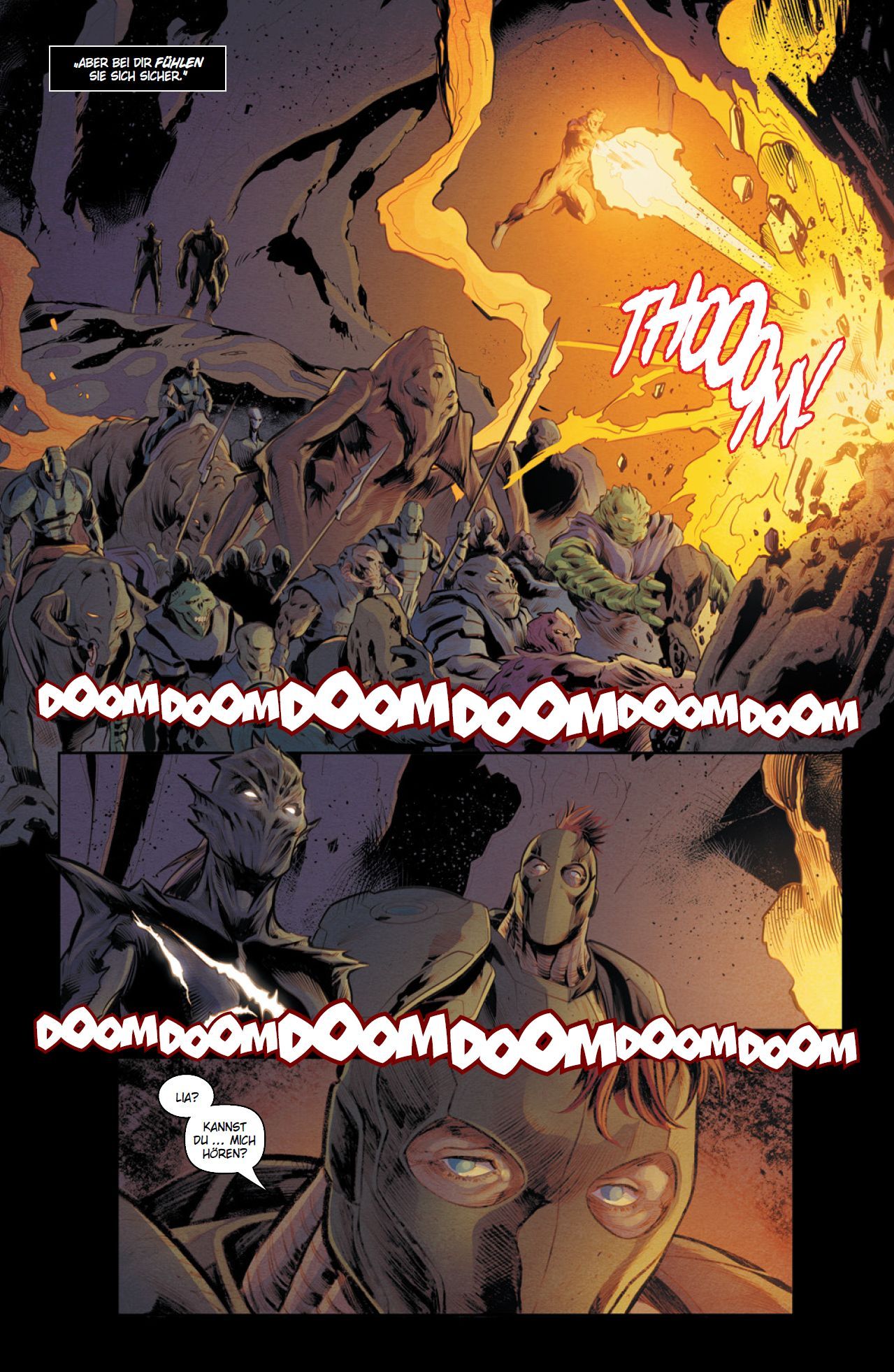 Krieger, Kampf, Flammen, Maske, Comic