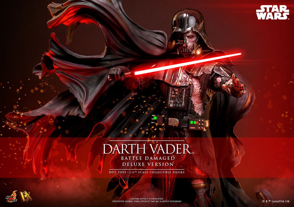 Darth Vader, Lichtschwert, Rotes Lichtschwert, Deluxe Version, Kultfigurenfigur