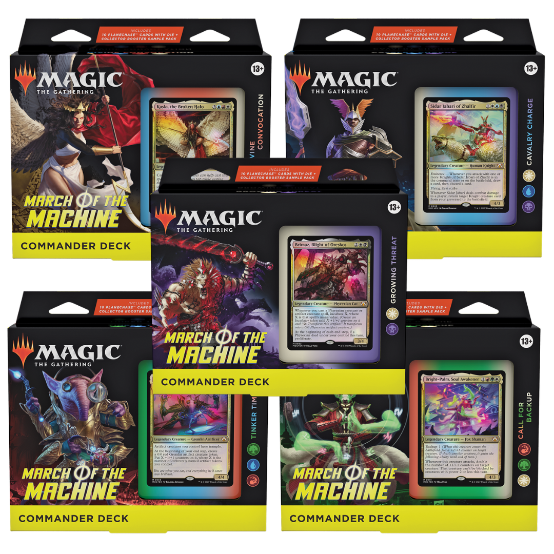 Magic CCG: March of the Machine Commander Set (5 Decks) Magic CCG: March of the Machine Commander Set (5 Decks)