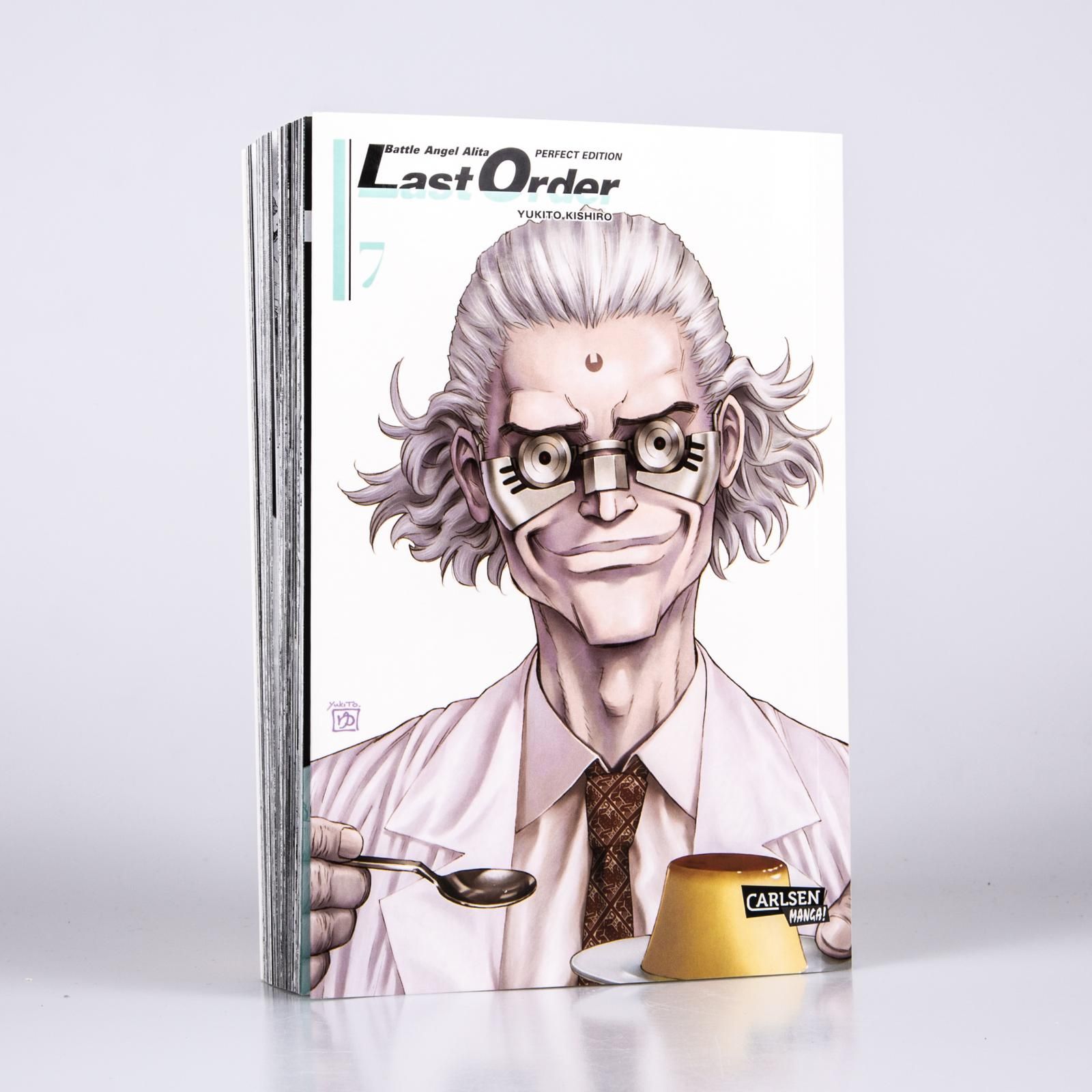 Battle Angel Alita: Last Order Perfect Edition Bd.7 Manga, Last Order, Anime-Charakter, Manga-Cover, Brille-Charakter