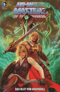 He-Man und die Masters of the Universe Bd.5: Das Blut von Grayskull Comics, Cover art, Grayskull, Schwert, Zwei Charaktere