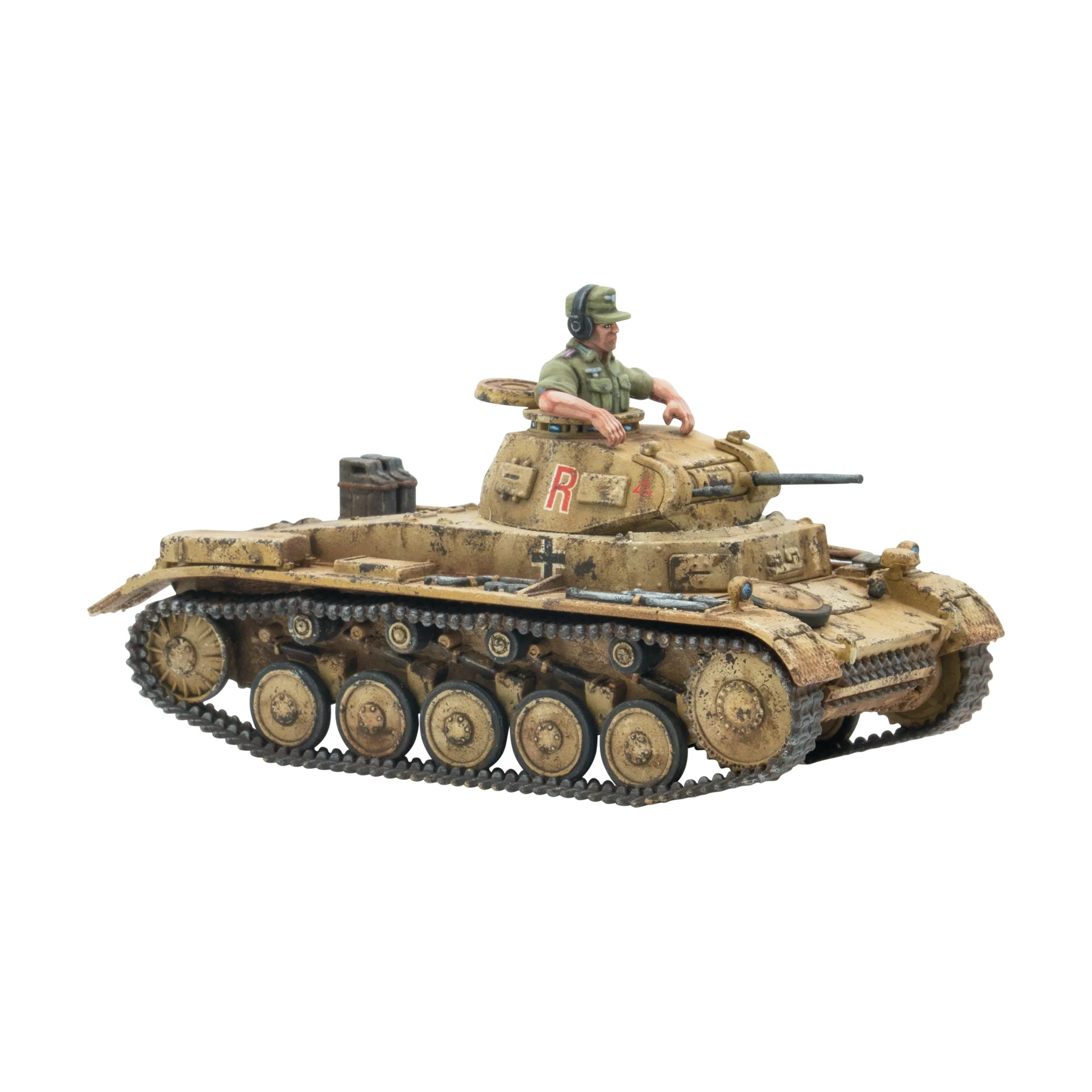Bolt Action: German - Panzer II Panzer, Tank, Modell, Sandfarben, Kriegsfahrzeug