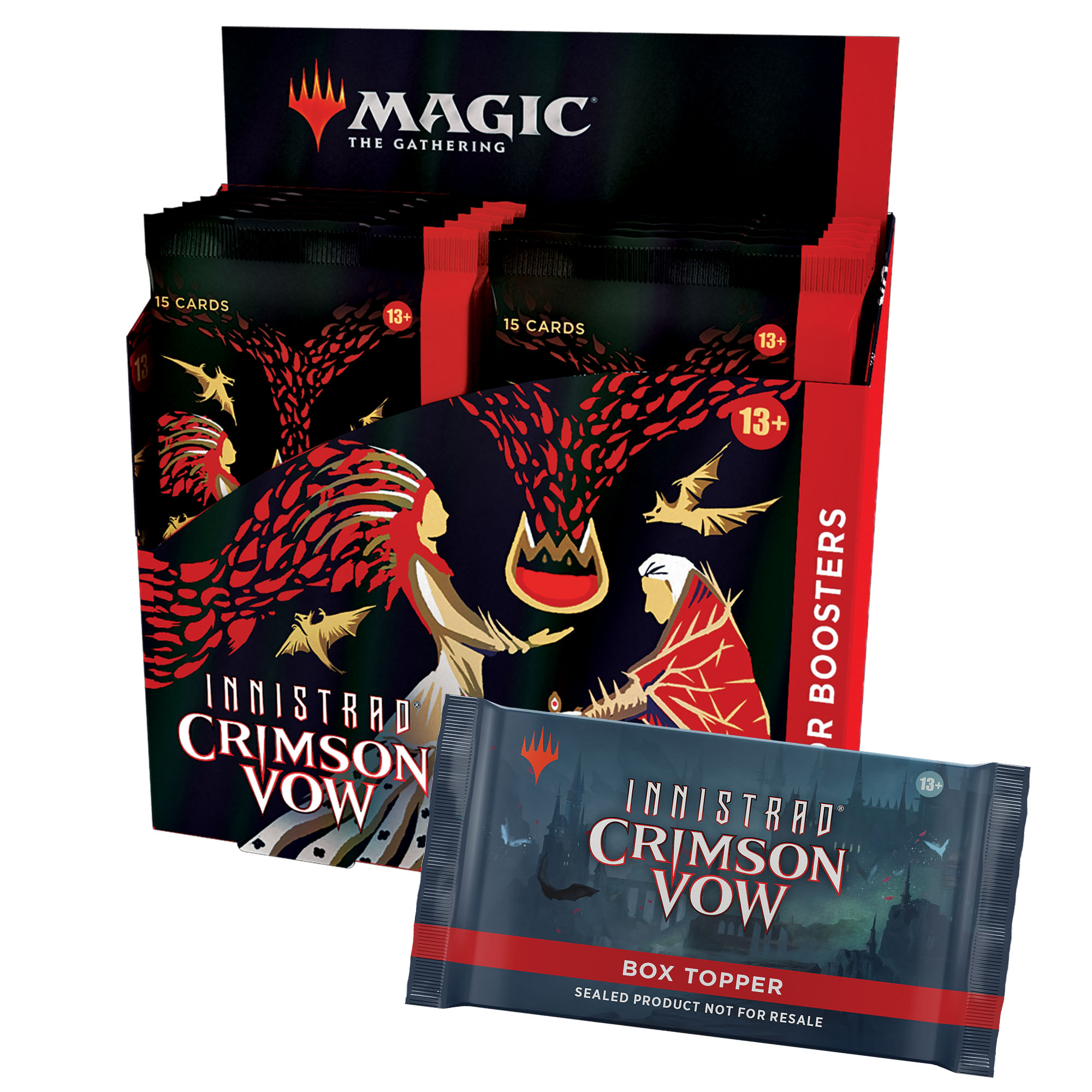 Magic CCG: Innistrad - Crimson Vow Collector Booster Display Magic CCG: Innistrad - Crimson Vow Collector Booster Display