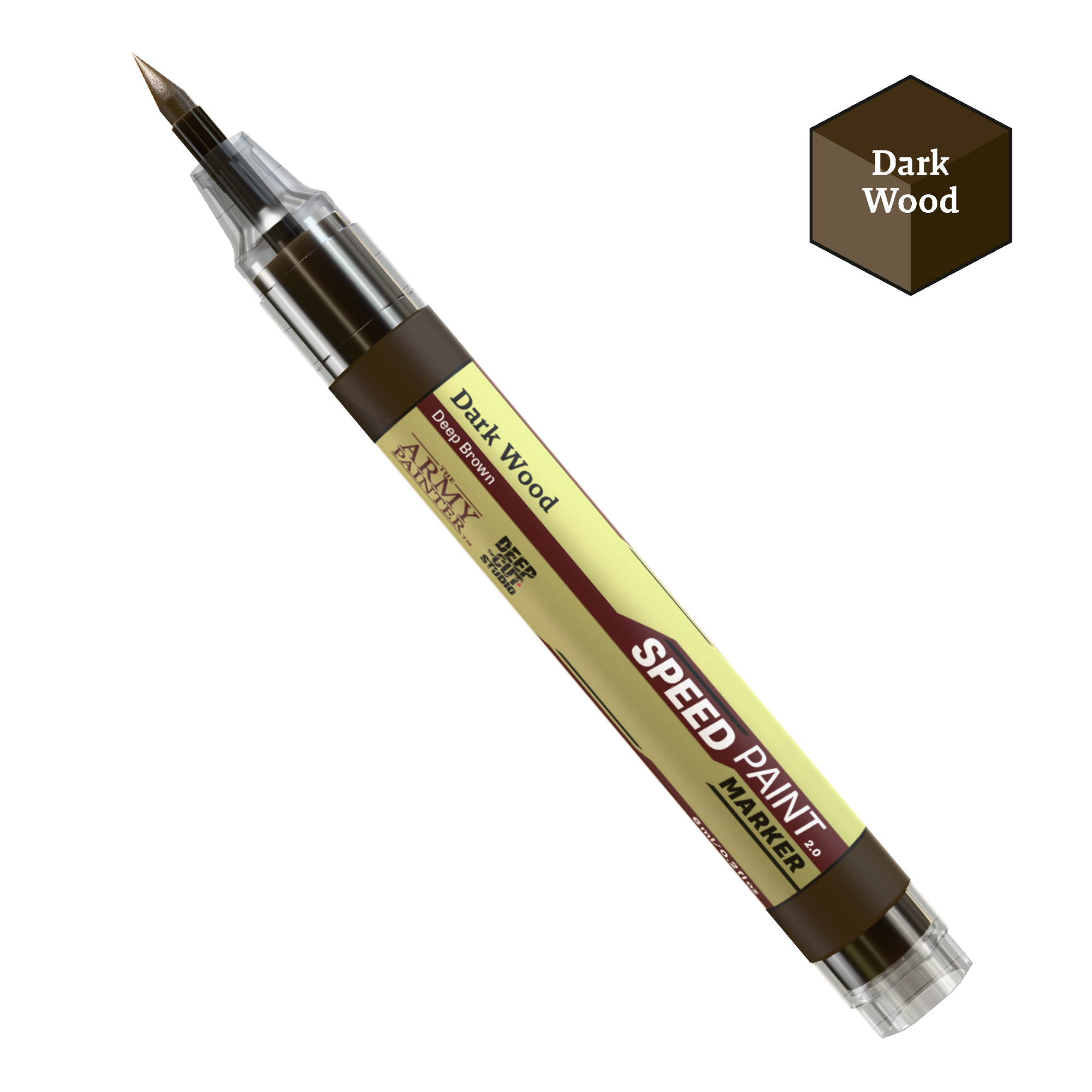 Army Painter: Speedpaint Marker - Dark Wood Tintenmarker, Pastellmarker, Künstlerbedarf, Dark Wood, Schnellmarker