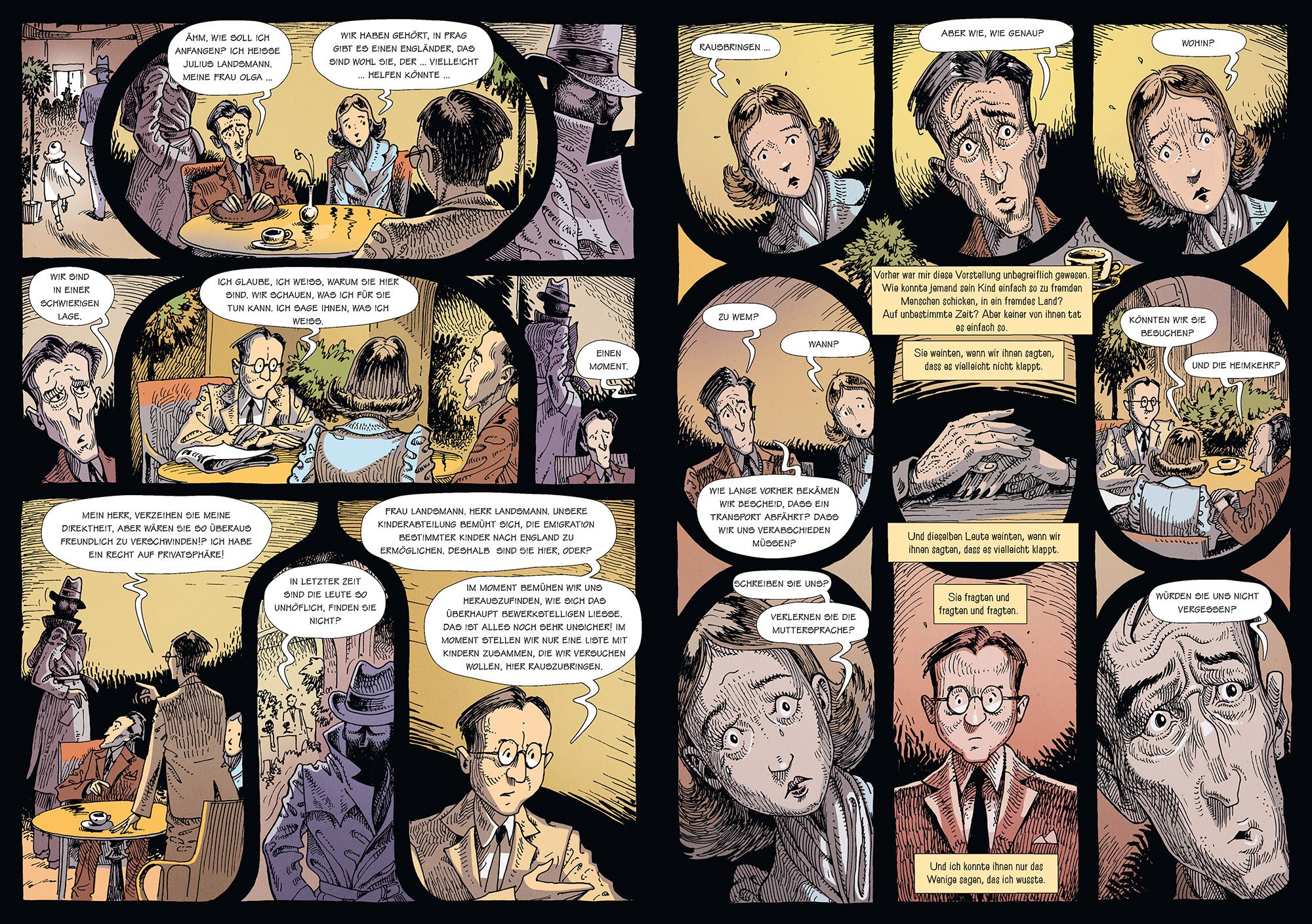 Comic, Dialogue, Cafe, People, Panel