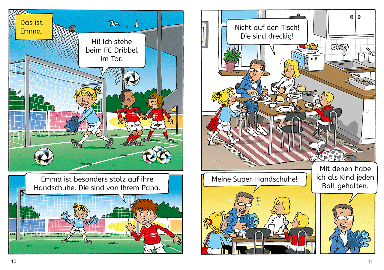 Leselöwen Comics: Fußball, Tore, große Träume