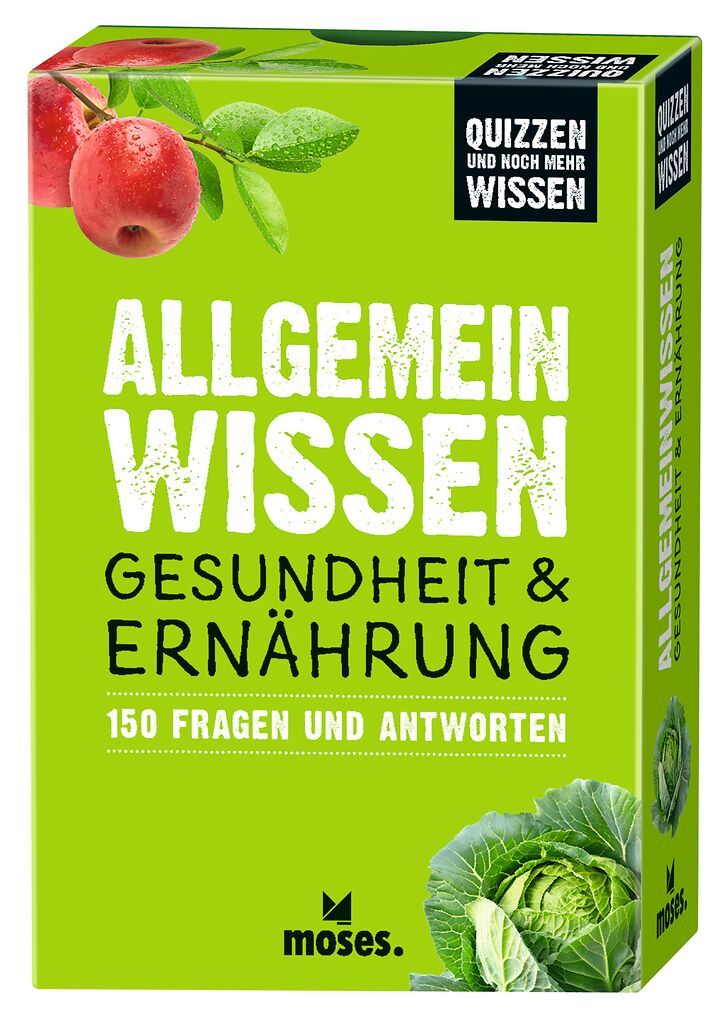 Grüne Buchverpackung, Allgemeinwissen, Gesundheit, Ernährung, 150 Fragen