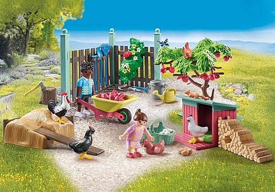 Playmobil: my Life - Kleine Hühnerfarm im Tiny House Garten