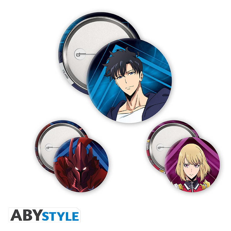 Solo Leveling: Buttonset Igris, Jinwoo & Cha Hea In