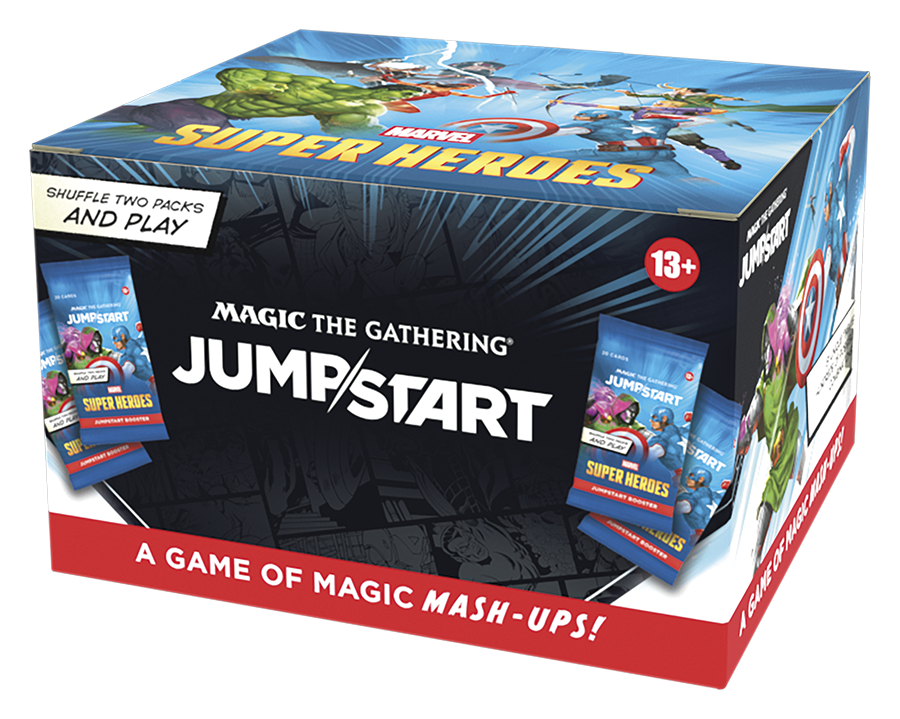 Magic CCG: Marvel Super Heroes Jumpstart Booster Display Jumps Start, Magic the Gathering, Brettspiel, Kartensets, Alter 13+