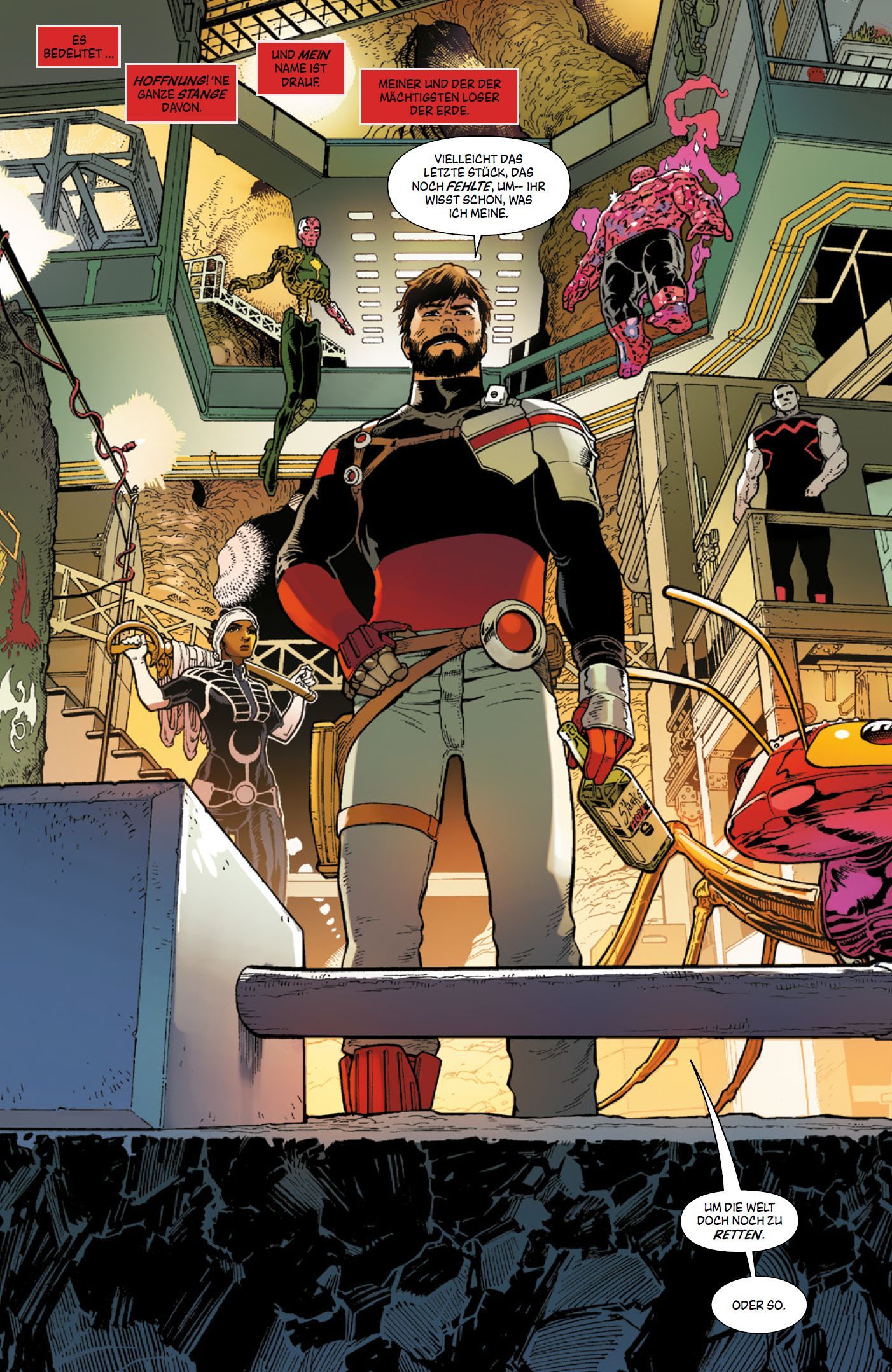 Avengers Forever Bd.1: Helden einer finsteren Welt Superheld, Comic, Halle, Umhang, Halterung