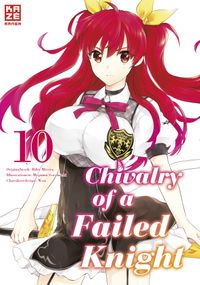 anime, weiblich, Schuluniform, rotes Haar, Ritter-Wappen