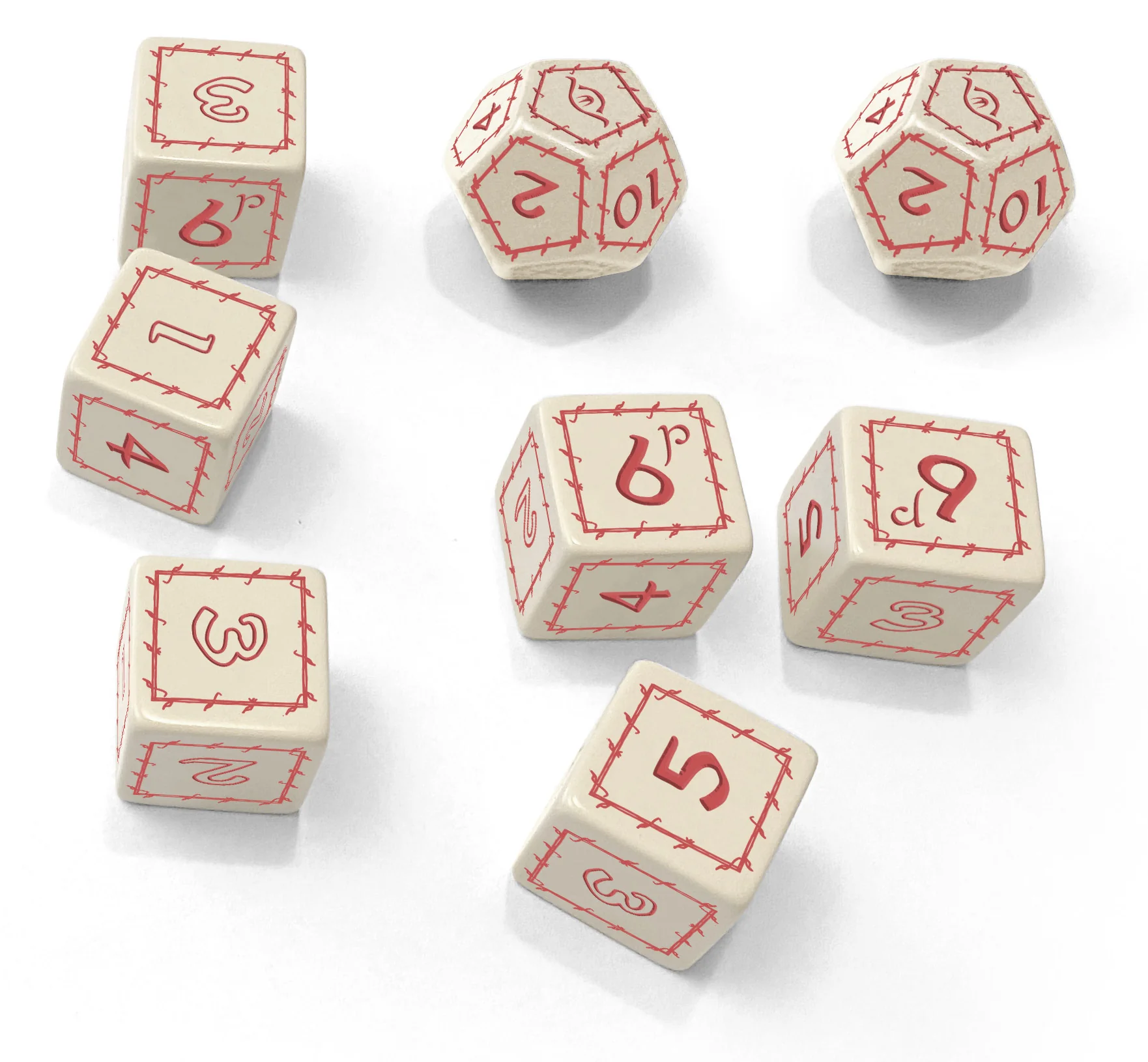 The One Ring RPG 2nd Edition: White Dice Set The One Ring RPG 2nd Edition: White Dice Set