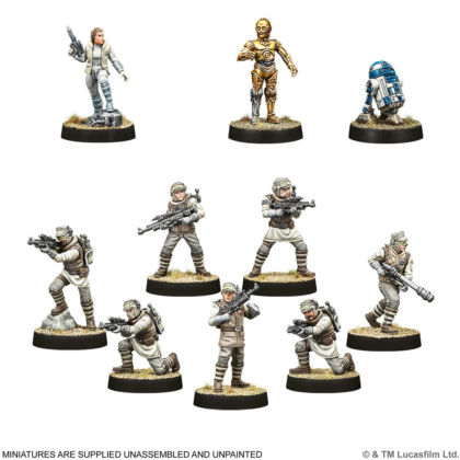 Star Wars: Legion - Echo Base Defenders Army Box minifigur, action-figuren, soldat, waffe, roboter, rüstungsfigur, standfuß, basisset, soldatenfiguren, figuren-unsocked