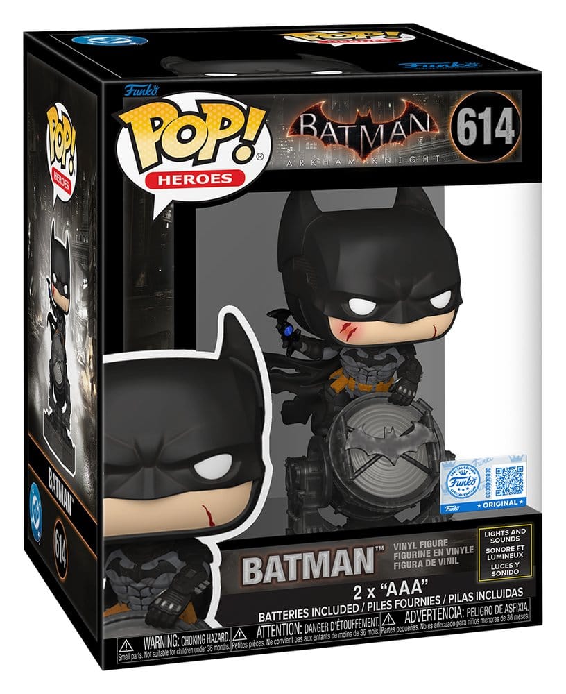 DC Heroes: POP Batman mit Licht SFX (614) Batman, Vinylfigur, Actionfigur, Kinderzimmer, Sammlerfigur