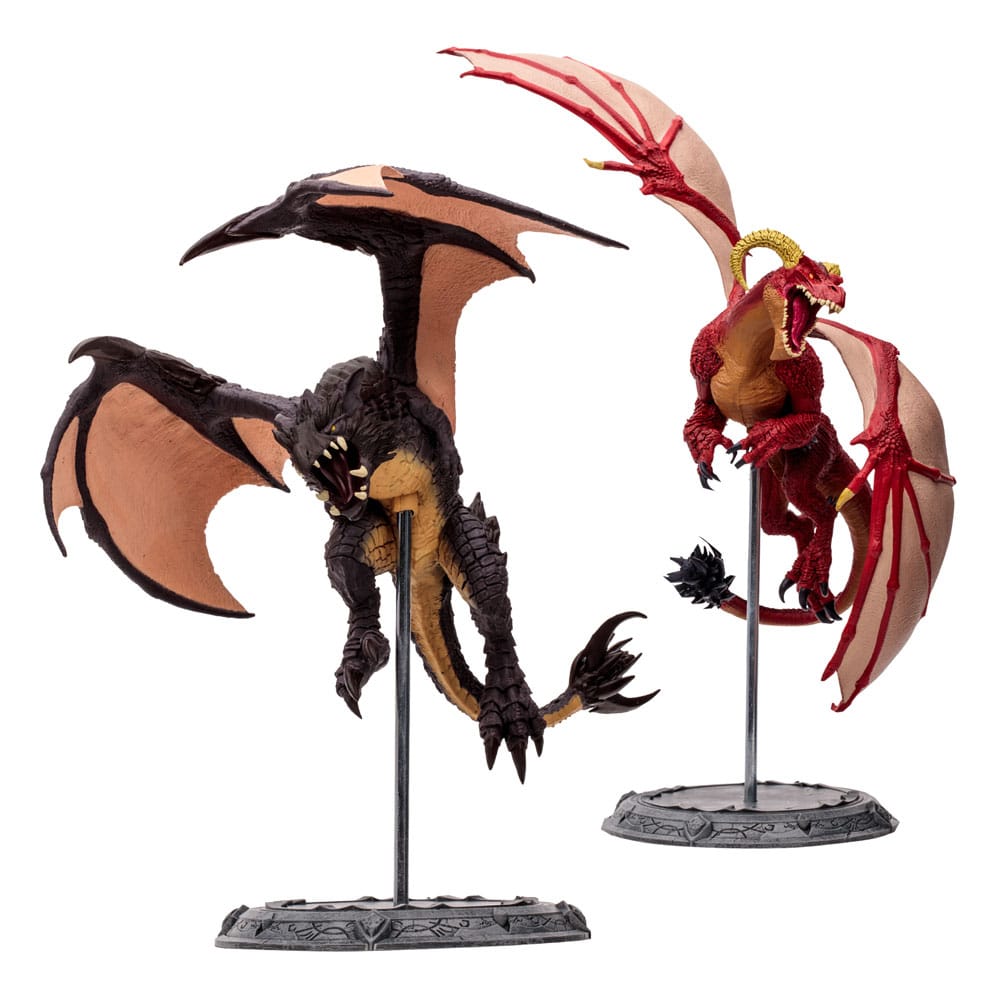World of Warcraft AF: Red Highland Drake & Black Proto-Drake Set