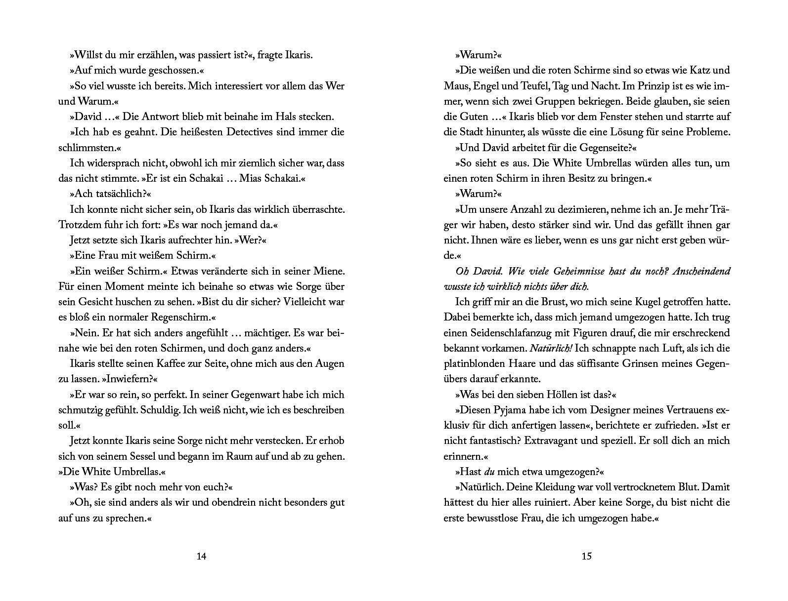 text pages, Buchseiten, Roman Dialog, Deutscher Text, offenes Buch