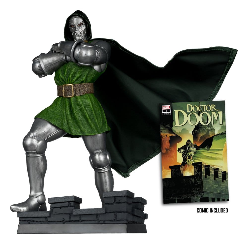 Aktionsfigur, Dr. Doom, Metallrüstung, Grünes Gewand, Cape