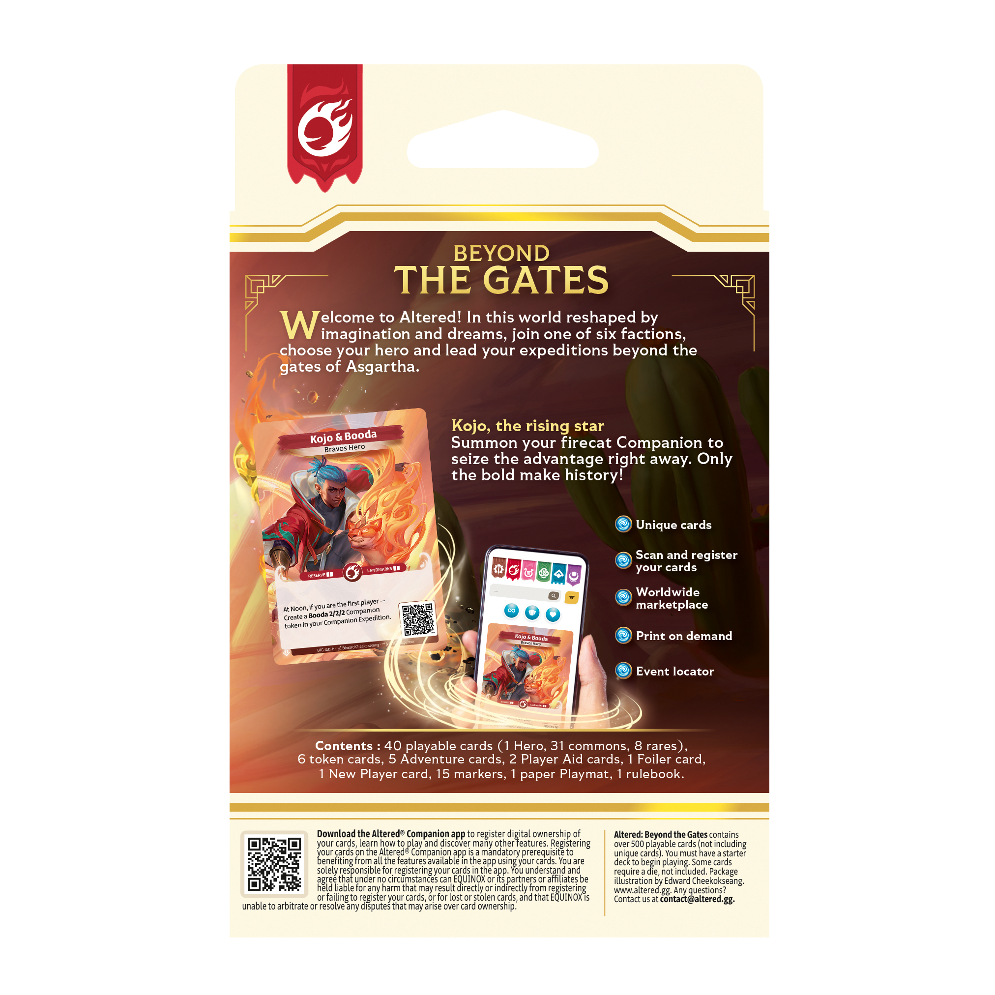 Altered TCG: Beyond the Gates Starter Deck "Bravos" (Red) Altered TCG: Beyond the Gates Starter Deck "Bravos" (Red)