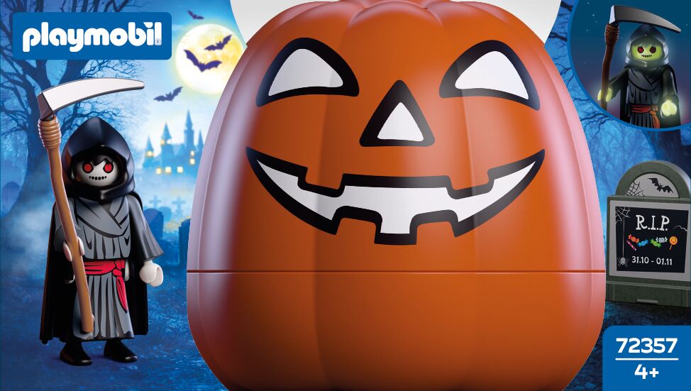 Halloween, Kürbis, Jack-o'-lantern, Playmobil, Minifigurine