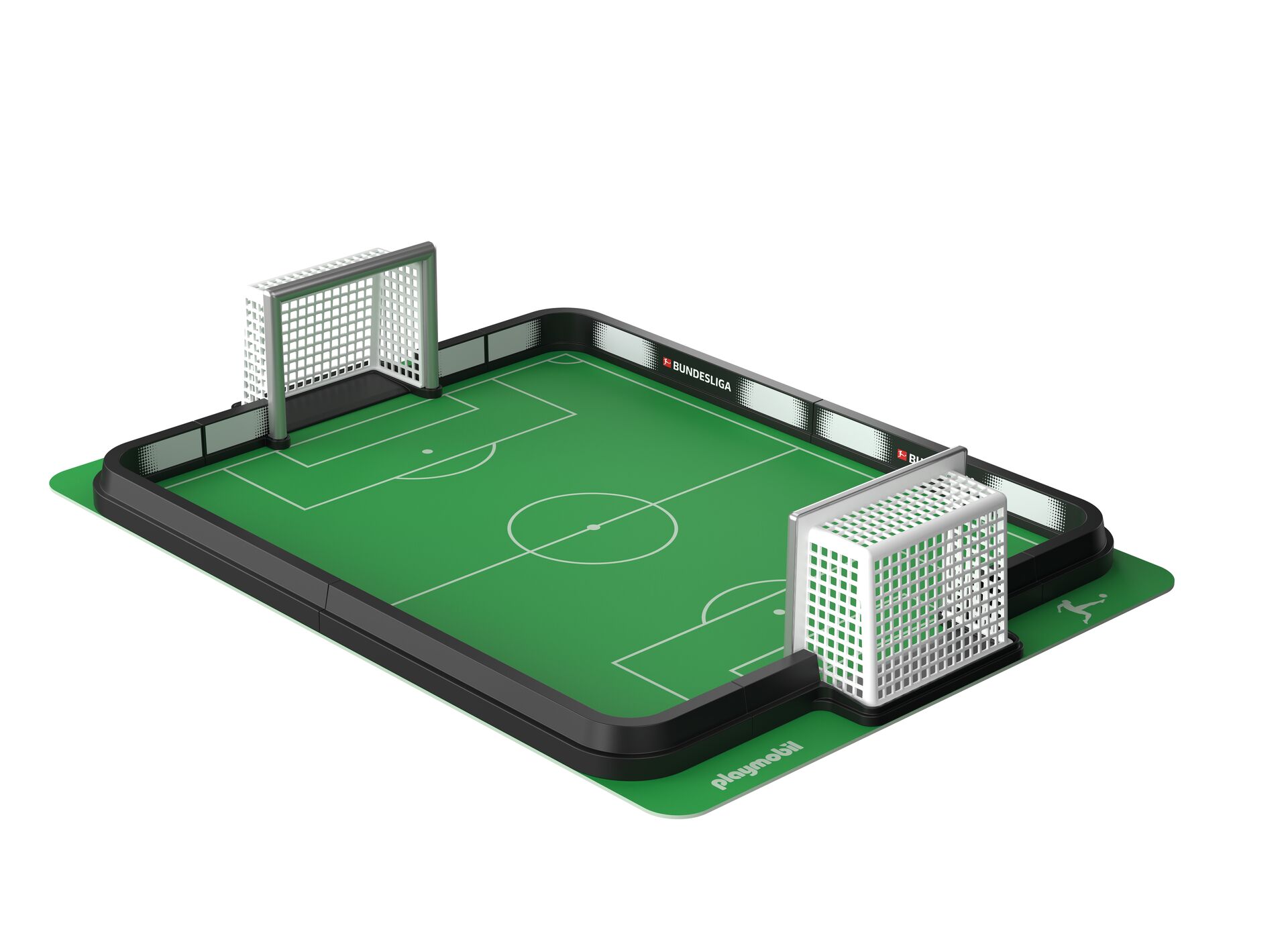 Mini-Fußballfeld, Tischfußballfeld, Fußball-Tisch, Kunststoffspielfeld, Spielset