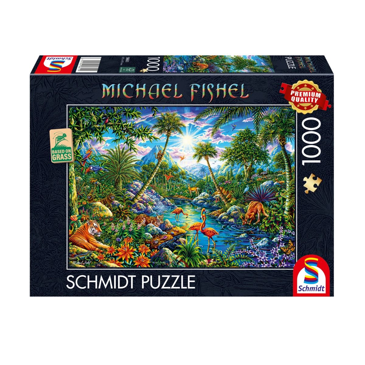 Puzzle, Schmidt Puzzle, Dschungel-Szene, 1000 Teile, Spielen