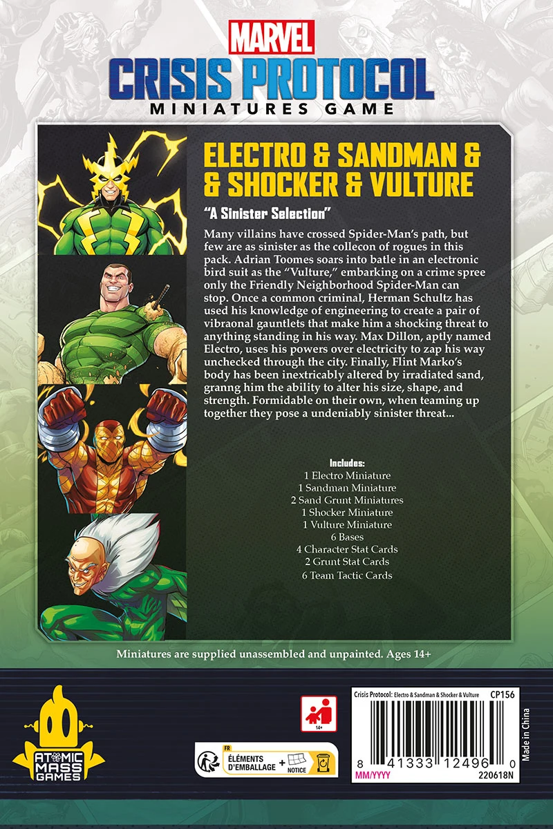 Marvel Crisis Protocol: Electro & Sandman