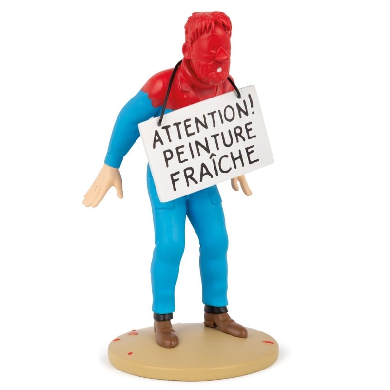 Tim & Struppi: Statue Haddock frisch gestrichen