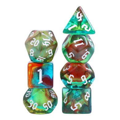 Polyhedral Dice Set: Wind Elves (7) Polyhedral Dice Set: Wind Elves (7)